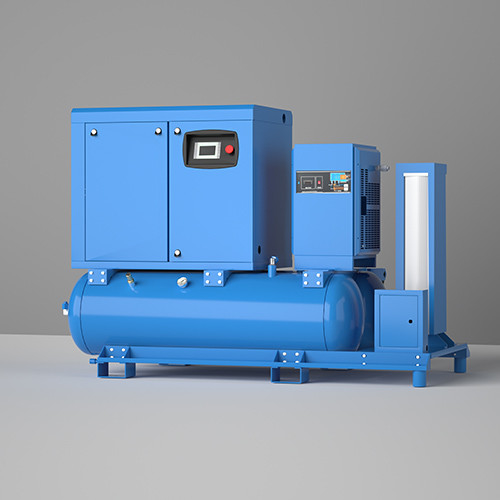 4 in 1 22kw Zwei Tank Permanent Magnet Frequenzumwandler Schraubluftkompressor