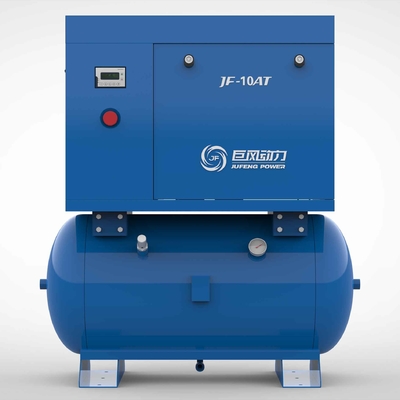 Jufeng Einphasen-Festmagnet-Schraubluftkompressor 10 PS 7,5 kW