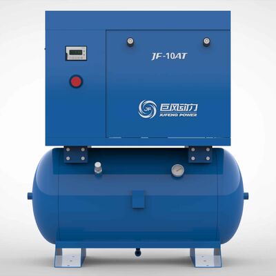 Jufeng 10HP 7,5kW Einphasiger Dauermagnet-Schraubluftkompressor